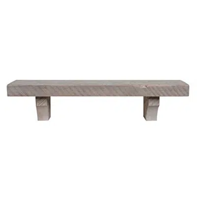 Image for Pearl Mantels 870-72-DW Reclaimed Solid Pine 72-Inch Shelf with Bracket