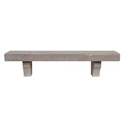 Pearl Mantels 870-72-DW Reclaimed Solid Pine 72-Inch Shelf with Bracket图像