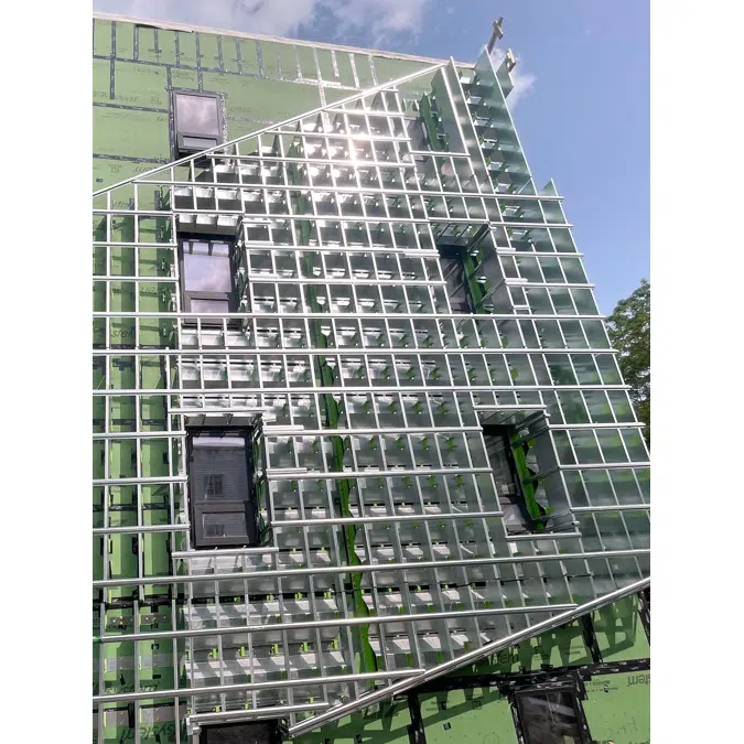 GreenGirt CMH Delta™Adjustable continuous insulation Z-girt sub-framing for rainscreen and cladding support