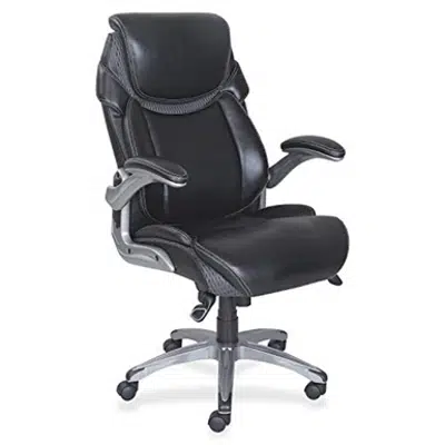 画像 Lorell LLR47921 Wellness By Design Executive Leather Chair
