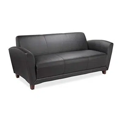 画像 Lorell LLR68950 Reception Collection Leather Sofa