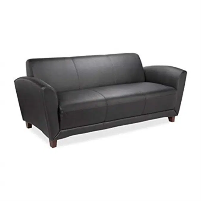 Lorell LLR68950 Reception Collection Leather Sofa