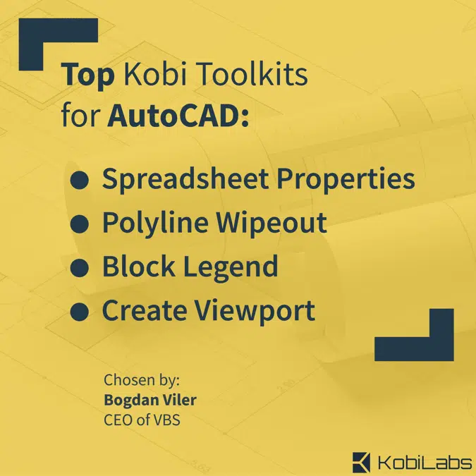 Objetos BIM - ¡Descarga gratis! Kobi Toolkit for AutoCAD | BIMobject