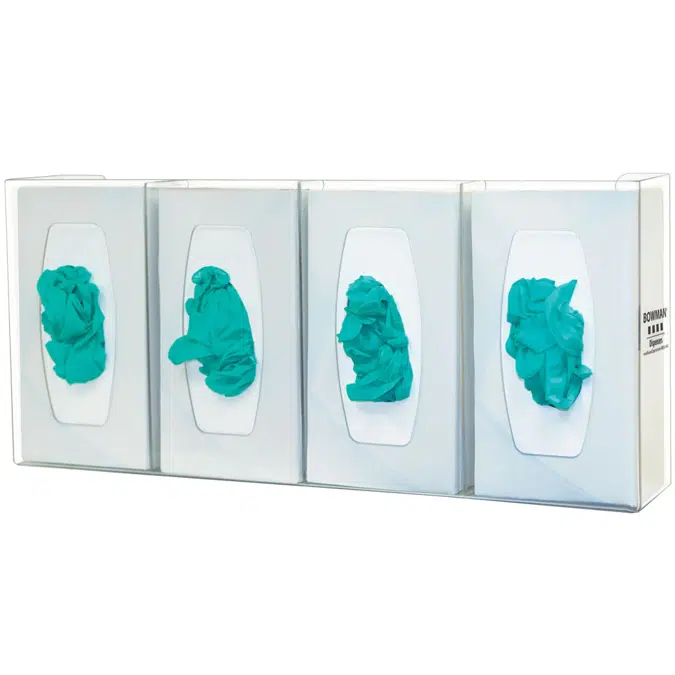 Glove Box Dispenser - Quad - Divided, GL040-0111