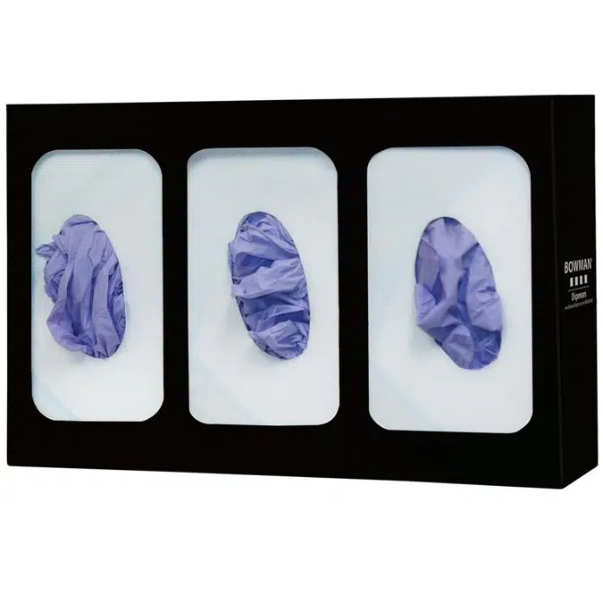 Glove Box Dispenser - Triple - Divided, GL003-0420