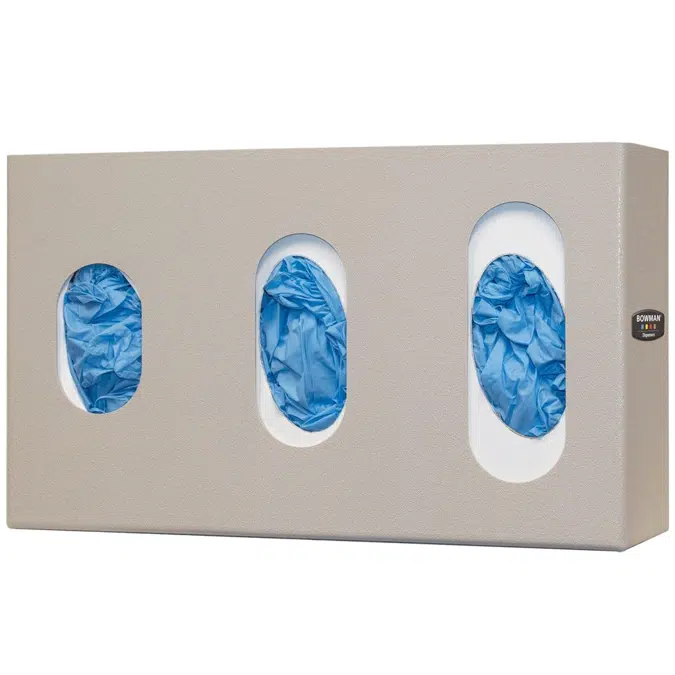 Glove Box Dispenser - Triple - Visual Size Indicators, GL035-0212