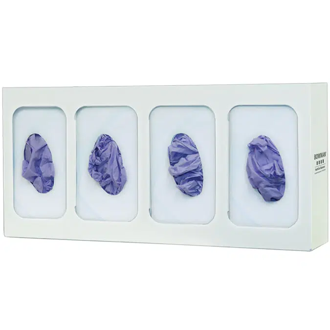 Glove Box Dispenser - Quad - Divided, GL004-0413