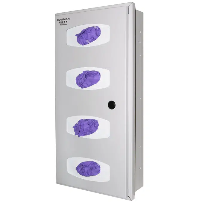 Semi-Recessed - Glove Box Dispenser - Quad, RE404-0012