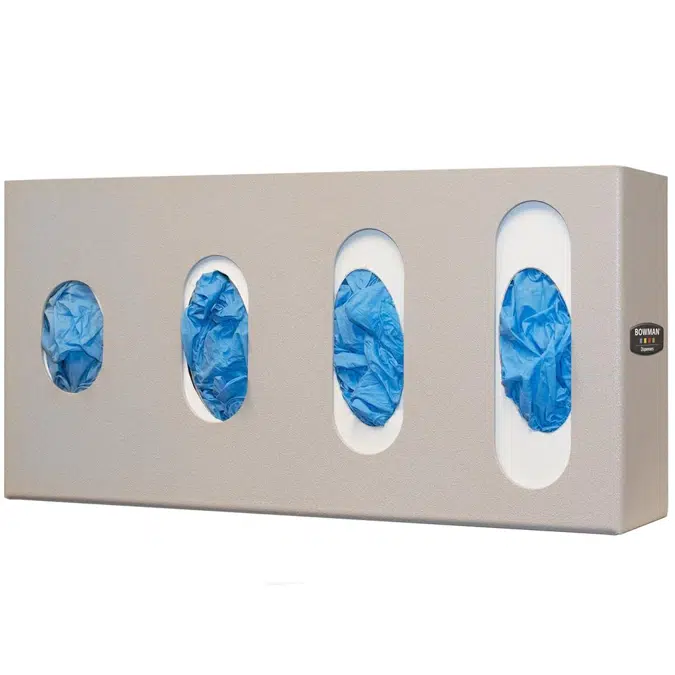 Glove Box Dispenser - Quad - Visual Size Indicators, GL045-0212