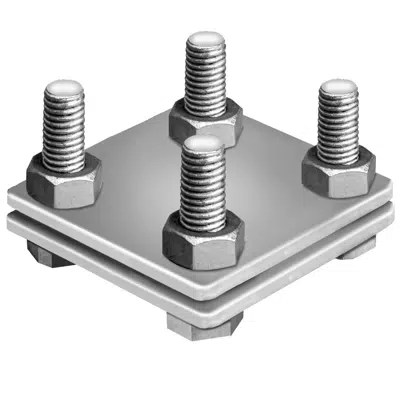 Image pour Galvanised cross connectors flat/flat