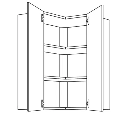 kuva kohteelle Wall units WE60/65/80/90 2 DOOR