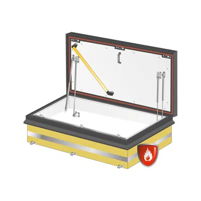 画像 Gorter® Fire Rated Roof Access Hatch - RHTEI - 120 Min.