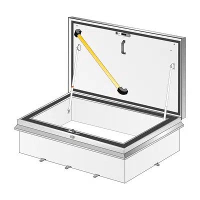 画像 Gorter® Flat Roof Access Hatch - RHT standard