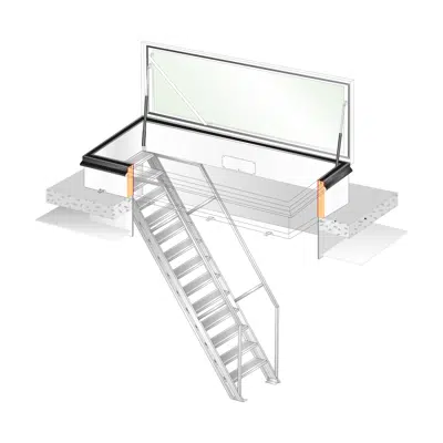 Image pour Gorter® Trappe de toit RHTG avec escalier fixe