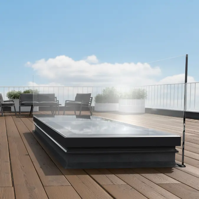 Gorter® Ovenlysvindue RHTG med fast trappe