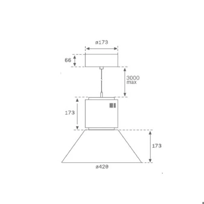 Stormbell 170 Suspended Lamp