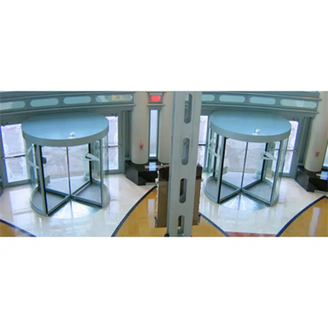 3500 All Glass Three and Four Wing Manual Revolving Door
