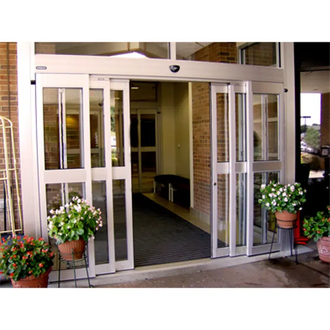 Dura-Glide™ 5000 Series, Sliding Automatic Doors, Telescopic, 3-Panel or 6-Panel with Optional Transom, Various Widths and Heights Available