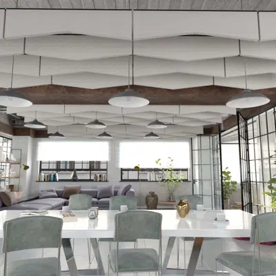 Imagem para AcoustiColor® Acoustic Ceiling Baffles}