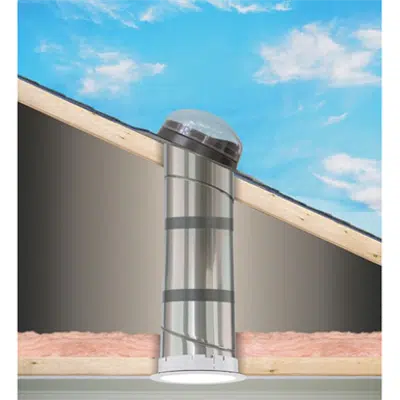 imazhi i Commercial 14" Self-flashed Low Profile Sun Tunnel Skylight (TGC) for Roof Slopes 0 - 60 degrees