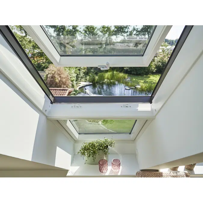 VELUX GPU manuelles Klapp-Schwingfenster aus Kunststoff