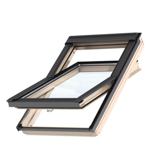 Bottom Operated Std+ Pinewood roof window Centre-pivot - GLL 1061B