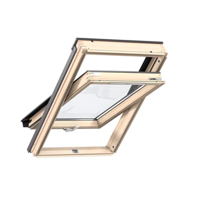 Bottom Operated Std+ Pinewood roof window Centre-pivot - GLL 1061B