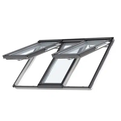 Imagem para 3in1 Bottom-operated pinewood roof window - Top Hung- GPLS}