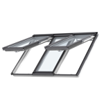 3in1 bottom-operated pinewood roof window - top hung- gpls