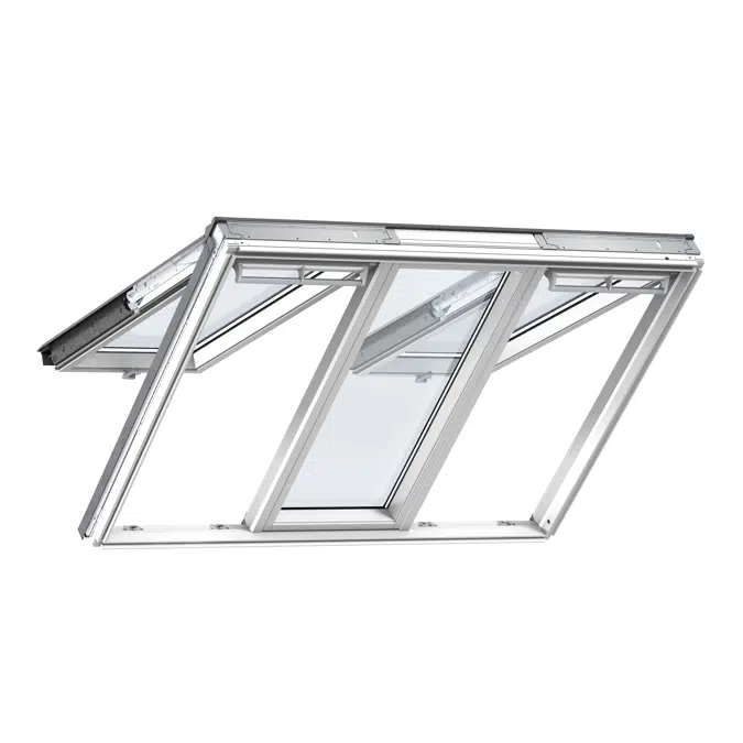 3in1 Bottom-operated pinewood roof window - Top Hung- GPLS