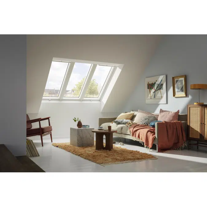 VELUX manuelles 3-in-1-Schwingfenster GPLS mit Untenbedienung