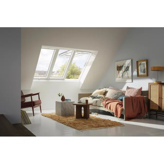 VELUX manuelles 3-in-1-Schwingfenster GPLS mit Untenbedienung