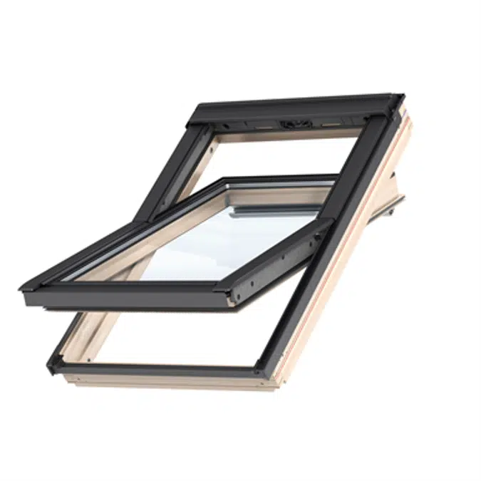 Top Operated Std+ Pinewood roof window Centre-pivot - GLL 1061