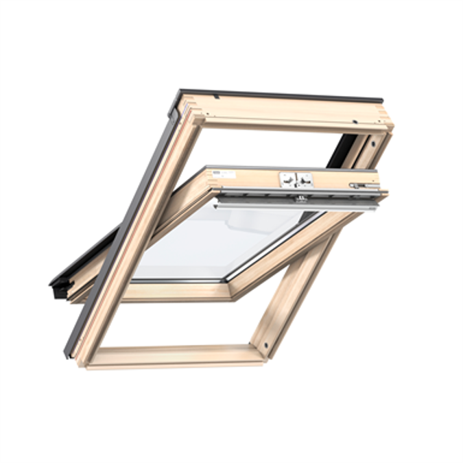 Top Operated Std+ Pinewood roof window Centre-pivot - GLL 1061