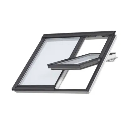 Imagem para 2in1 Top-operated pinewood roof window - Centre-pivot - GGLS}