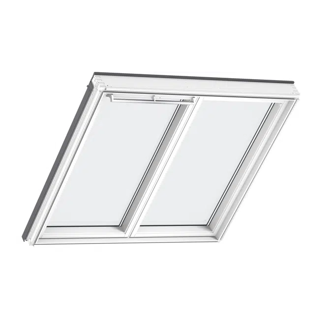 2in1 Top-operated pinewood roof window - Centre-pivot - GGLS