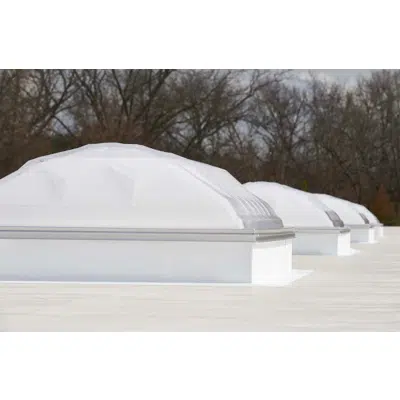 画像 Commercial Custom size Deck Dome Skylight (DMT_) with curb for roof slopes 0 - 60 degrees