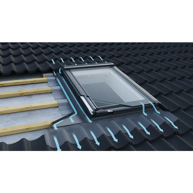 Top Operated Pinewood low pitch Centre-pivot roof window - GBL