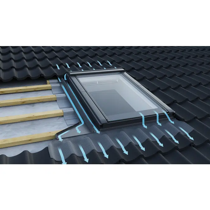 Top Operated Pinewood low pitch Centre-pivot roof window - GBL