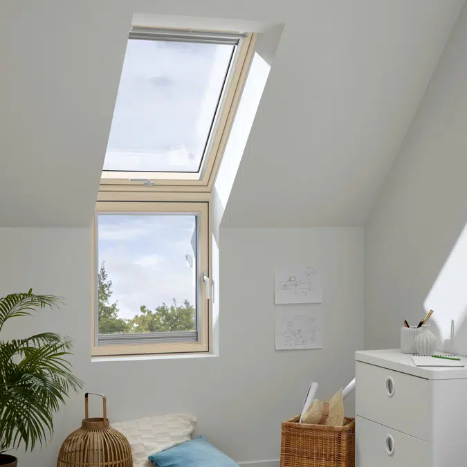 Vertical Pinewood Window Element Side-hinged - VFA/B