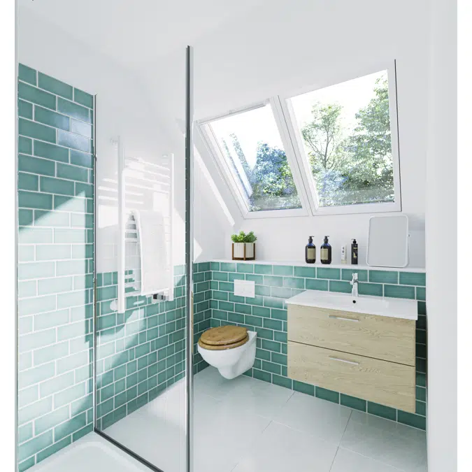 2in1 - Solar roof window - Centre-pivot - GGLS