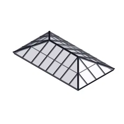 kép a termékről - Extended Pyramid Skylight – Glass