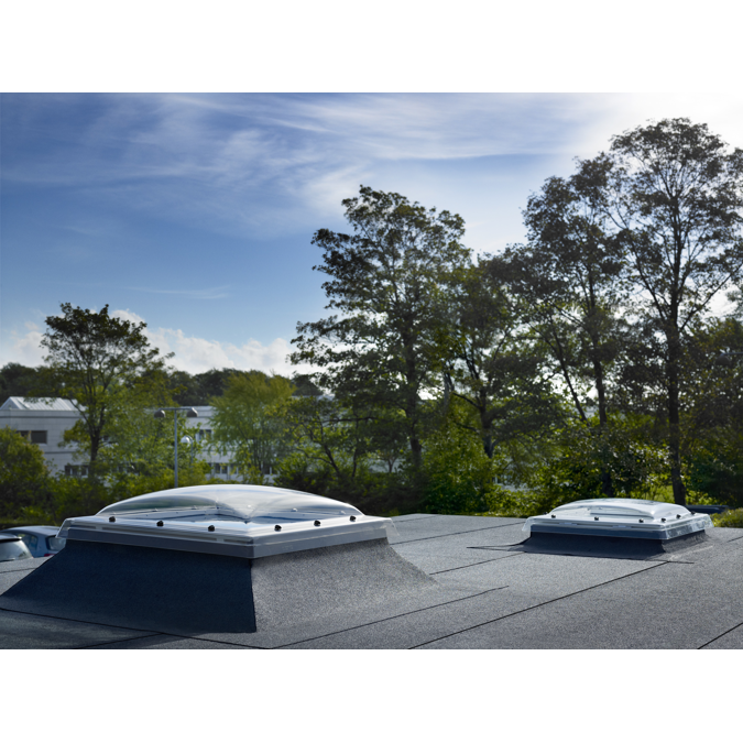 Smoke & Comfort Ventilation w. Dome Flat roof window - CSP ISD