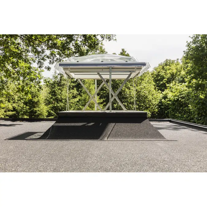 Fenêtre-coupole exutoire de désenfumage électrique (CSP)