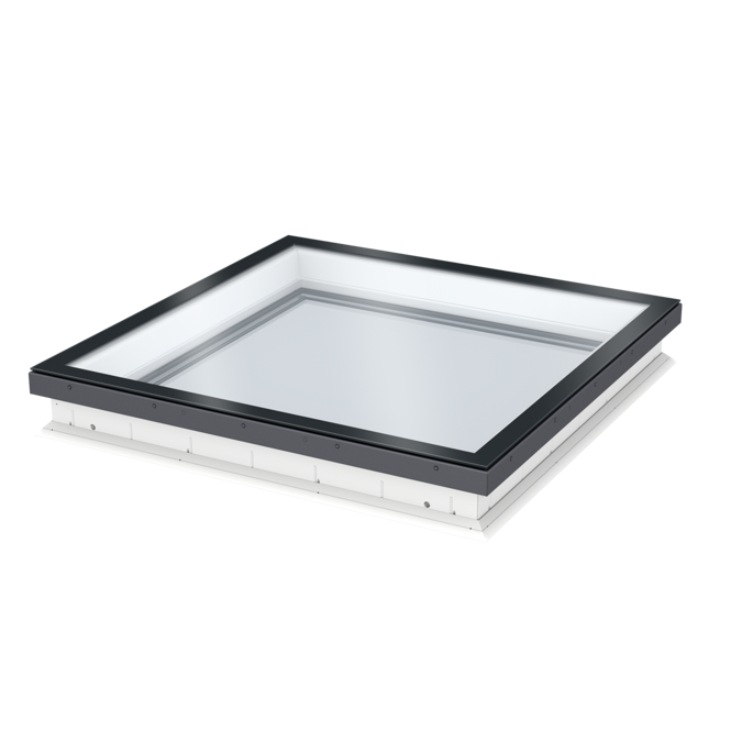 Fixed glass rooflight w. flat glass CFU ISU2093