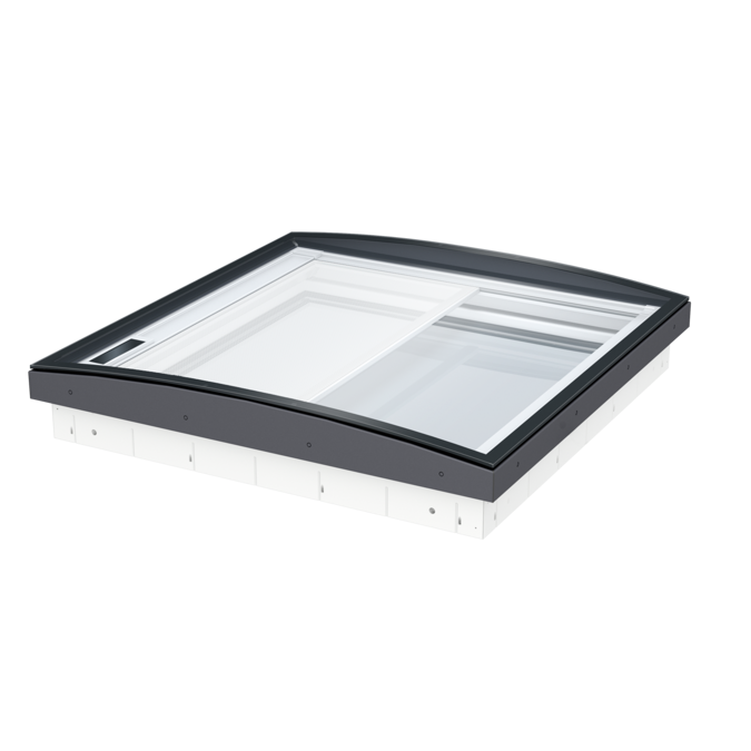 Fixed glass rooflight w. Curved glass CFU ISU1093