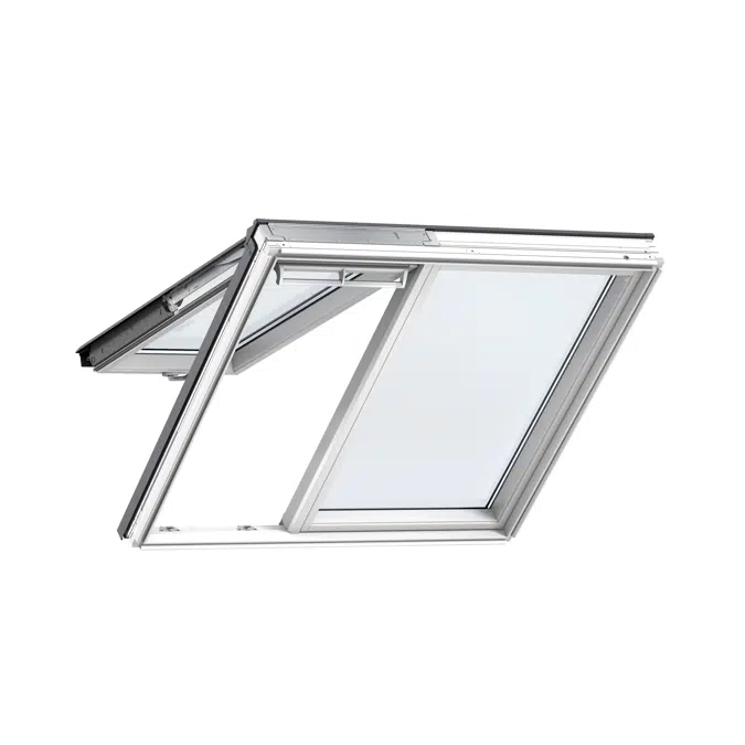 2in1 Bottom-operated pinewood roof window - Top Hung - GPLS