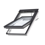 fenêtre de toit motorisée velux integra®, finition bois (ggl integra®)