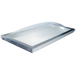 commercial custom size curb mount domed skylight (cmt_) for roof slopes 0 - 60 degrees