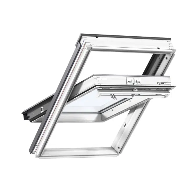 Top Operated Pinewood roof window Centre-pivot - GGL